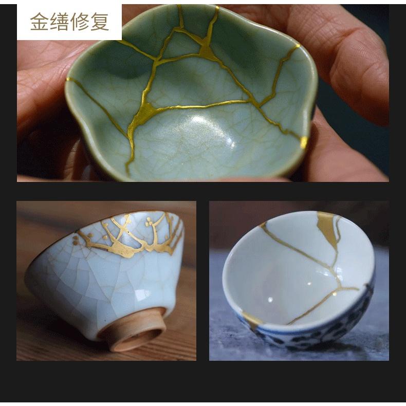 1g bột 24K gold dát tượng, tranh vẽ, viết chữ, nghệ thuật Kintsugi