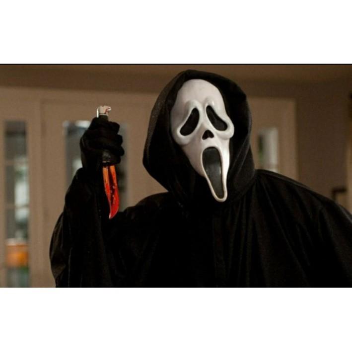 MẶT NẠ MA HALLOWEEN/HÓA TRANG COSPLAY SÁT NHÂN/GHOST/- Mặt nạ Ghost Face hóa trang Halloween có vải trùm đầu