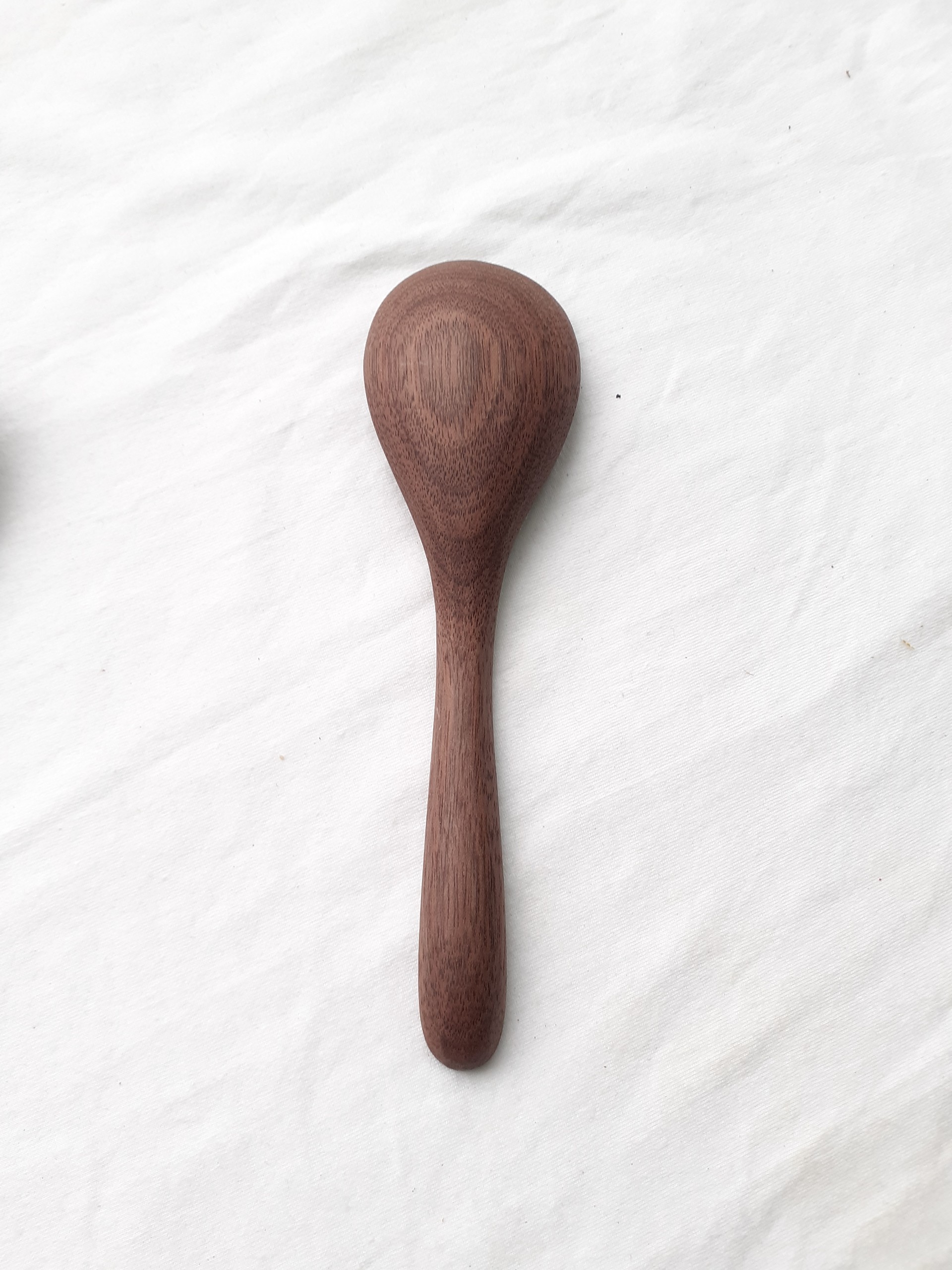 Bộ 6 thìa, muỗng ăn cơm gỗ ÓC CHÓ 15.5 cm x 4 cm