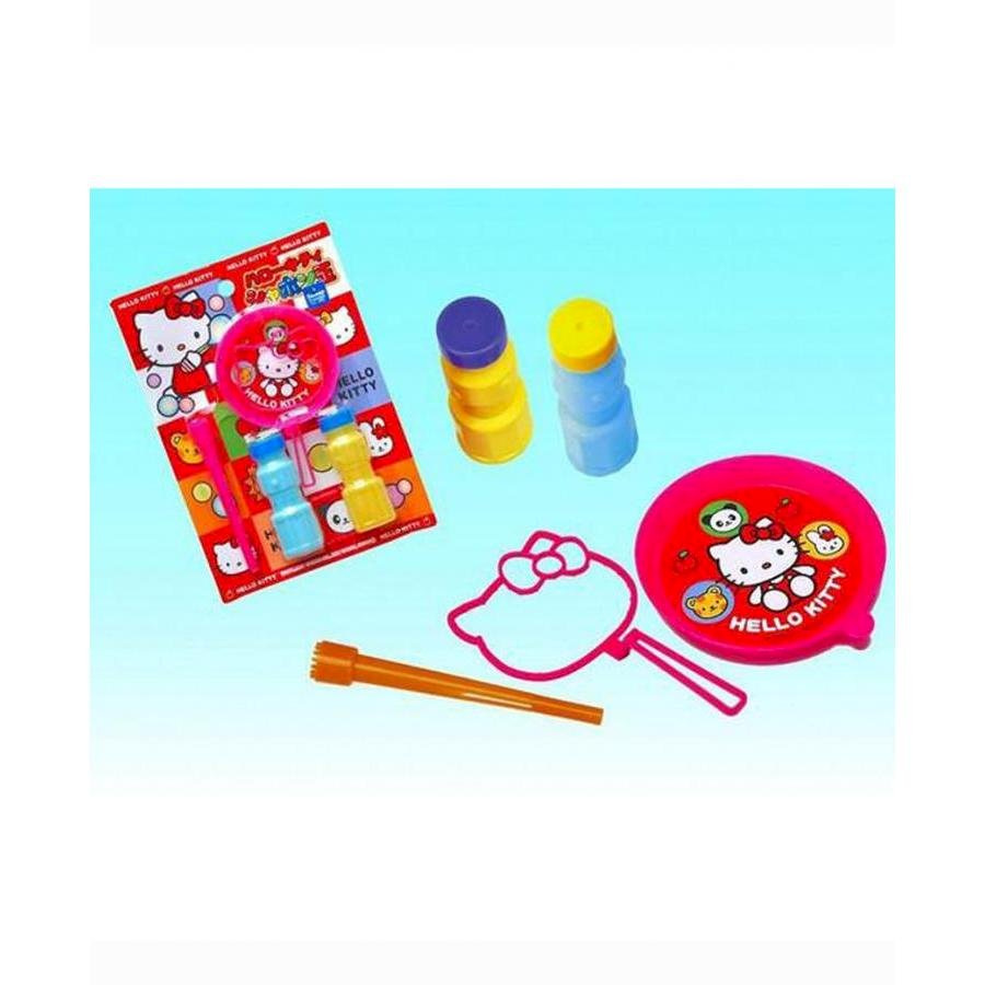 Combo Bộ thổi bong bóng xà phòng Pooh + Kitty nội địa Nhật Bản