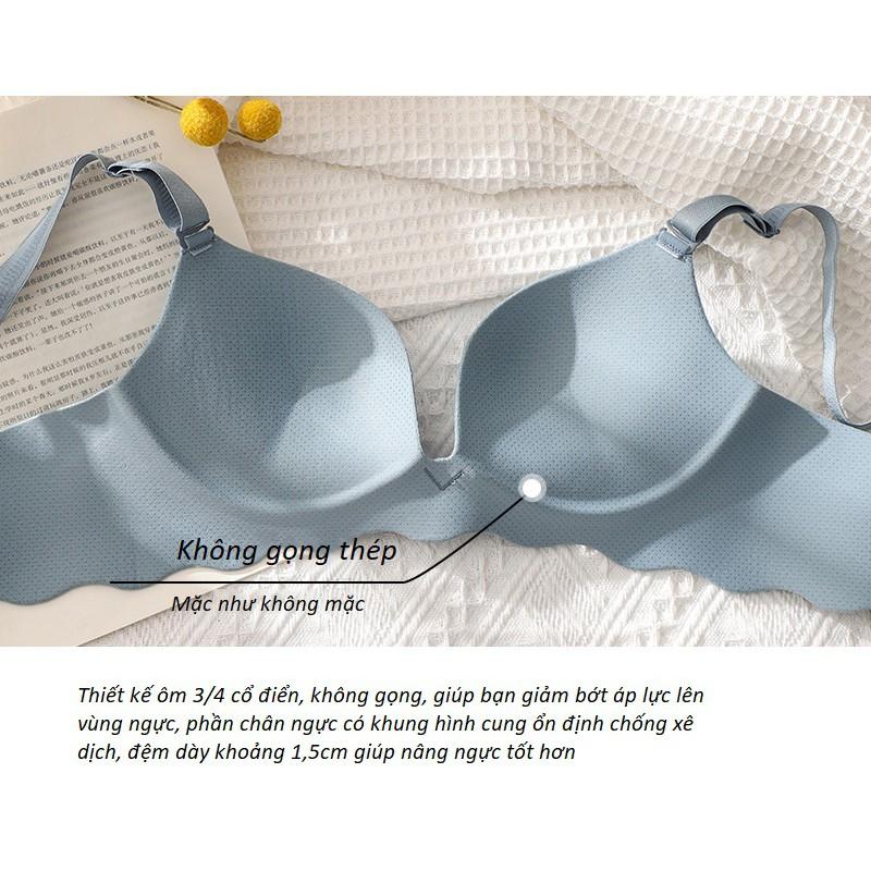 Áo Lót Đúc Su Thông Hơi Không Gọng Nâng Ngực Chống Hằn Mỡ B011