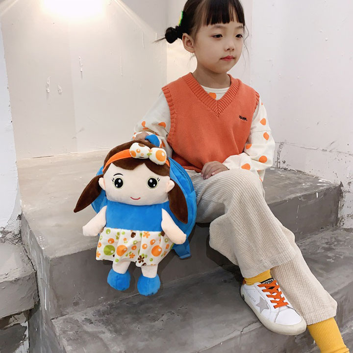 Balo mẫu giáo , Balo mầm non hình công chúa búp bê cho bé gái siêu đáng yêu . BALO-37