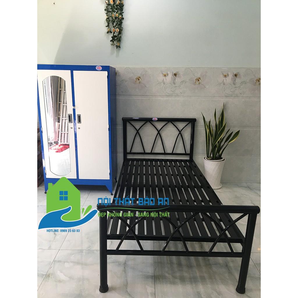 Giường sắt mỹ nghệ nhiều kích thước từ 1m đến 1m8 - Bảo An