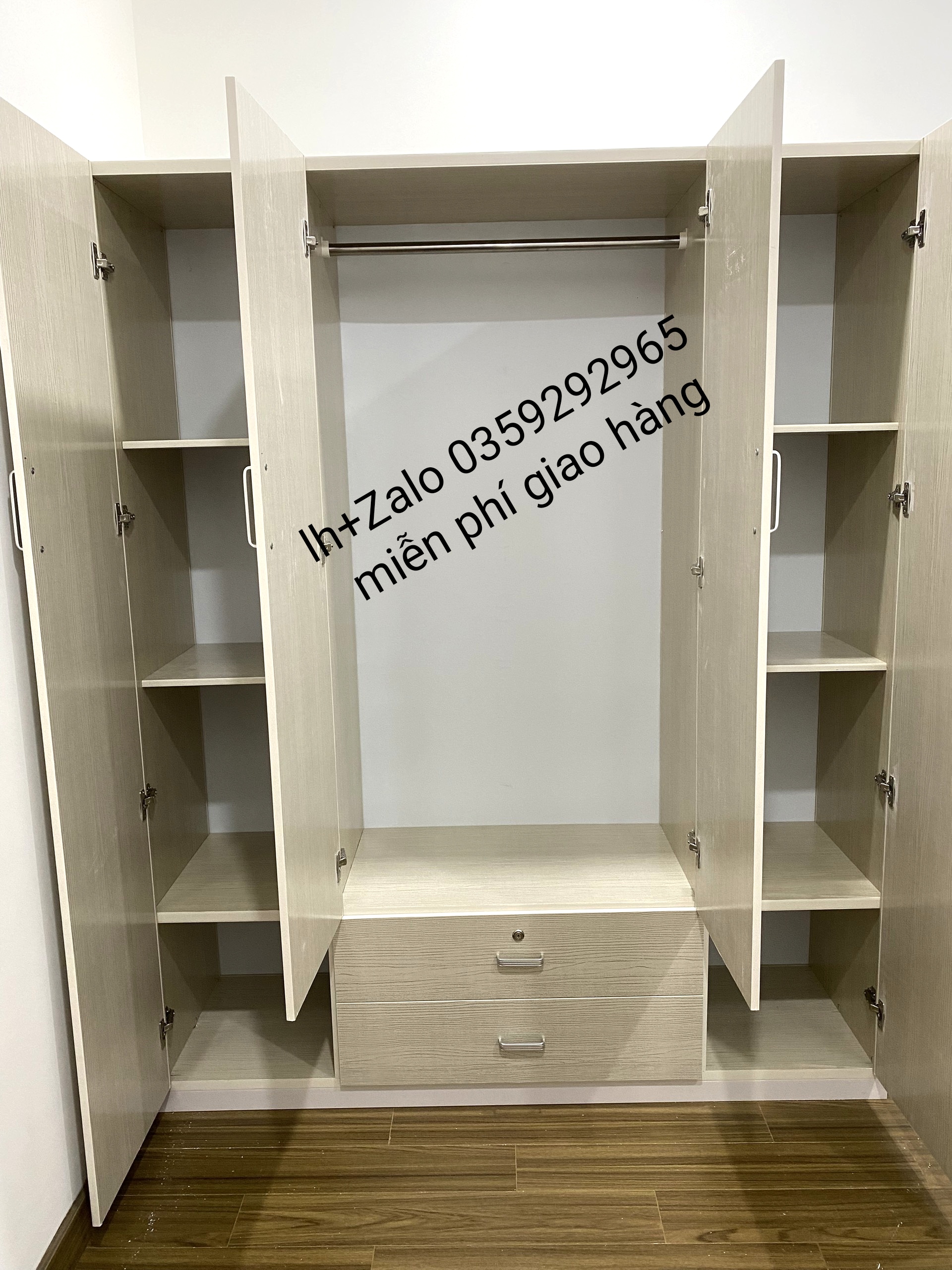 Tủ nhựa đài Loan 4 cánh