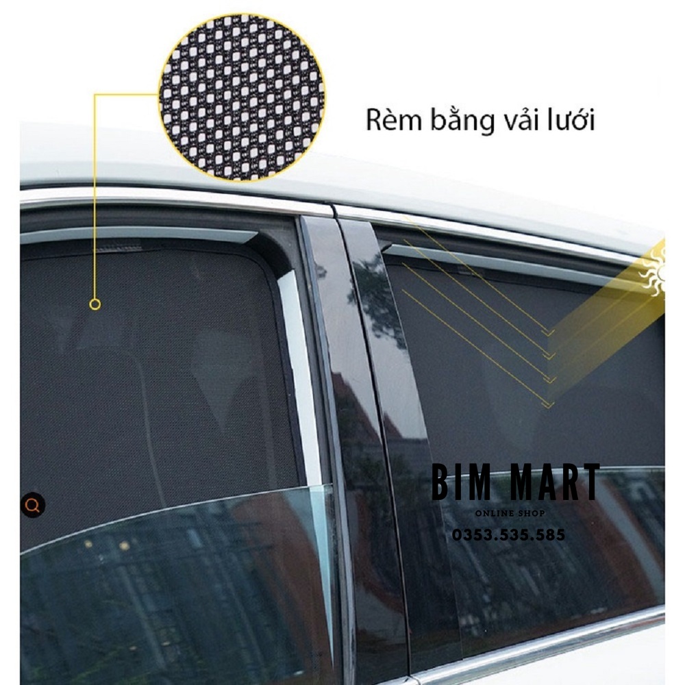 Rèm che nắng nam châm dành cho xe Ford Ranger - Bộ 4 tấm chắn nắng chuẩn form xe, nam châm hút mạnh