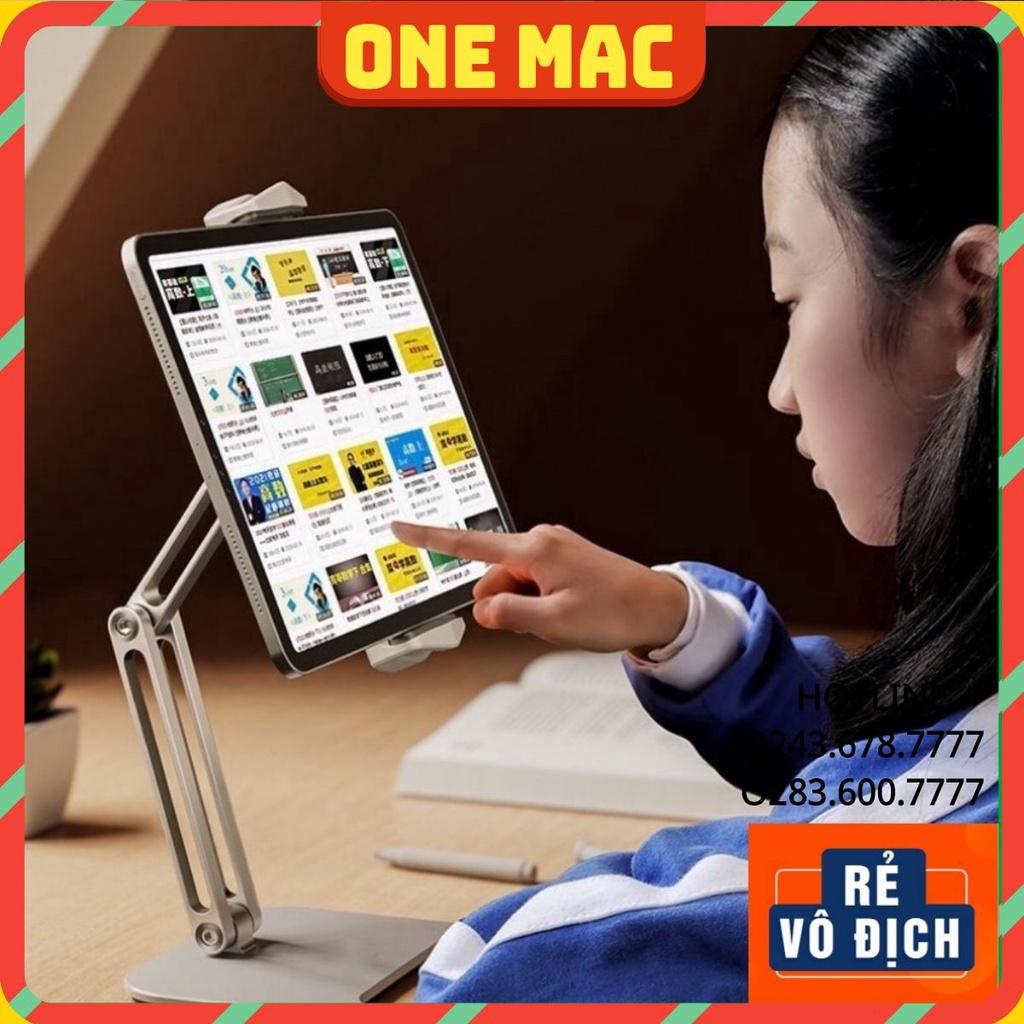 P47 - Giá Đỡ cho IPad Galaxy Tab Nhôm dạng kẹp máy tính bảng tablet xoay 360 độ gấp gọn để bàn cao cấp đa năng tiện ích