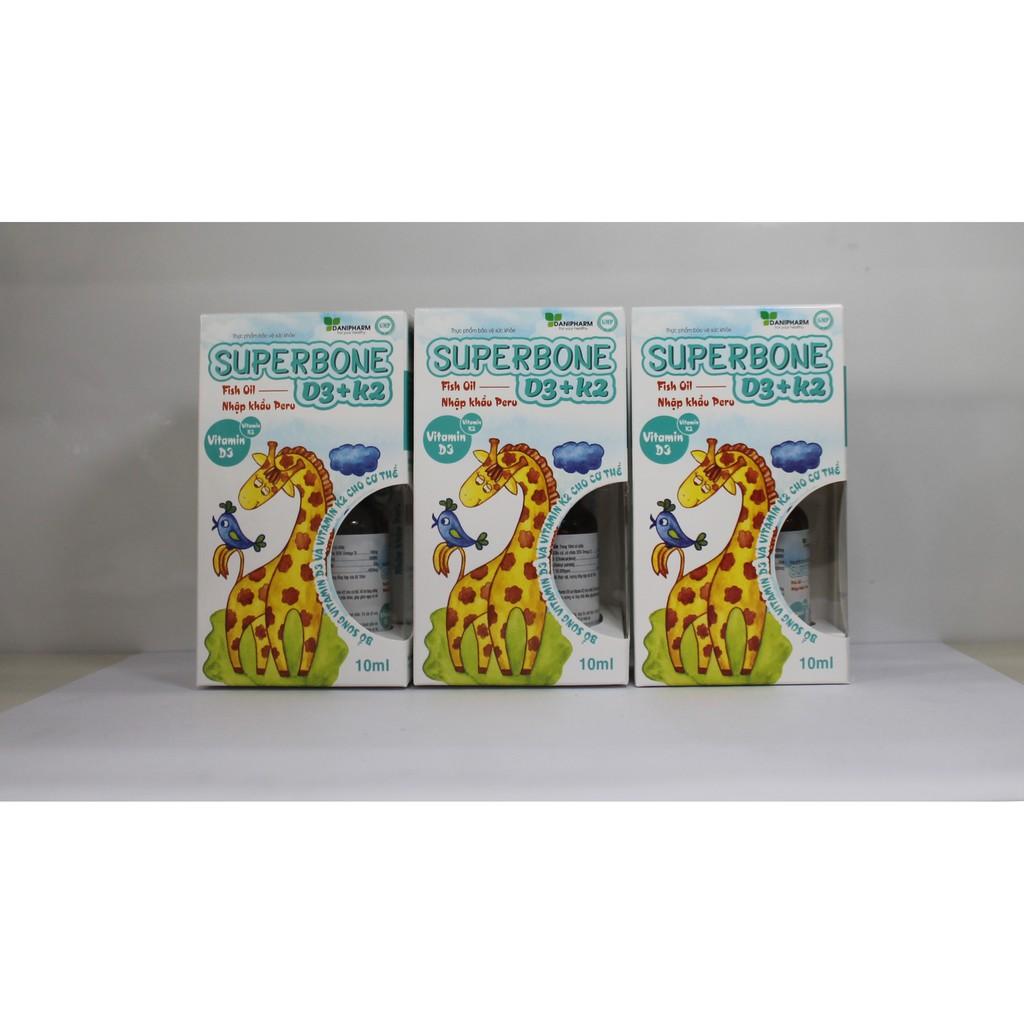 SUPERBONE D3+K2 - BỔ SUNG VITAMIN D3, K2 - TĂNG HẤP THỤ CANXI - GIẢM NGUY CƠ CÒI XƯƠNG