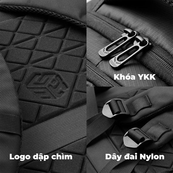 Balo Laptop 15.6 inch KINGBAG PONOS- Hàng Chính Hãng