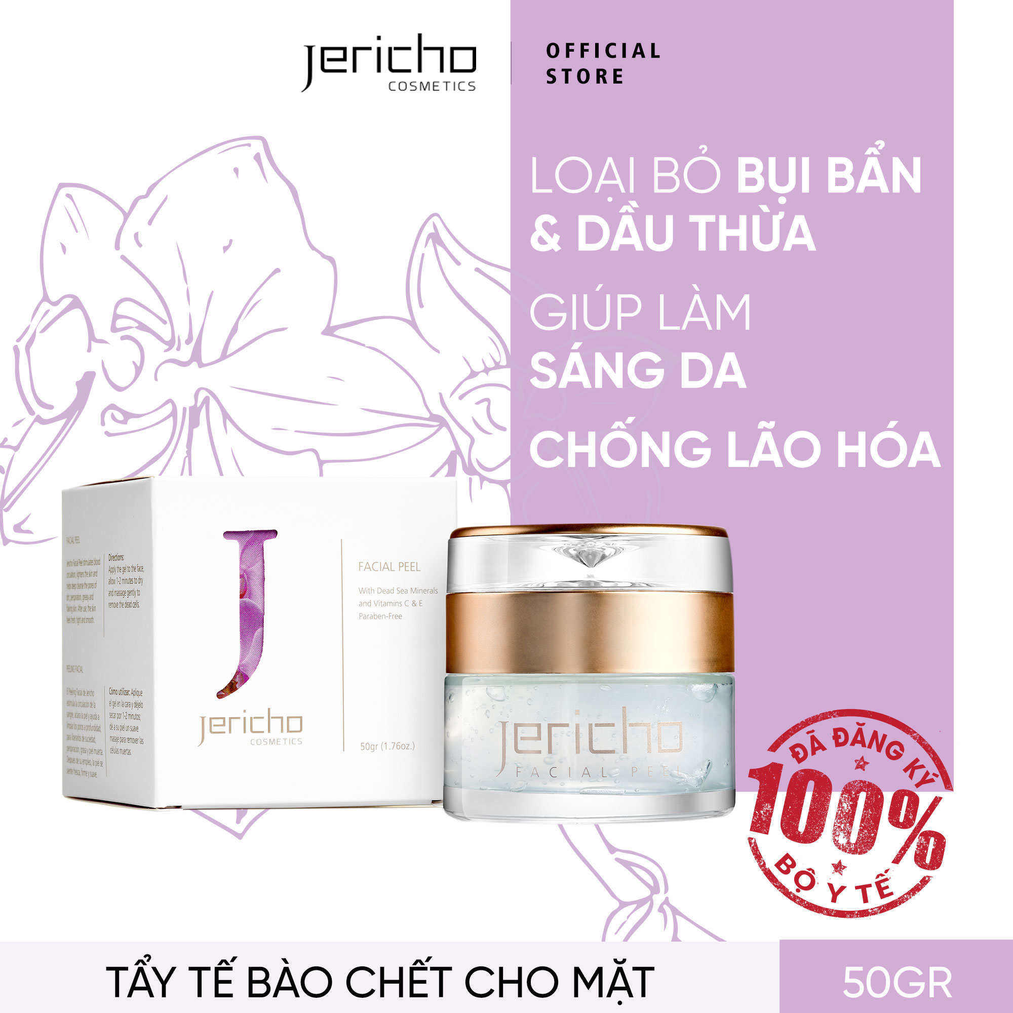 Tẩy Tế Bào Chết Jericho Facial Peel (50gr) - Làm Sạch Sâu, Ngăn Ngừa Lão Hóa Cho Mọi Loại Da