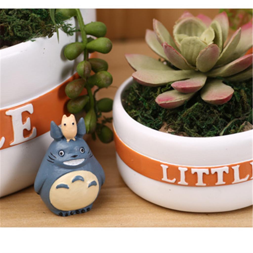 Resin Round Flower Pot Garden Planter  Succulent Bonsai Holder