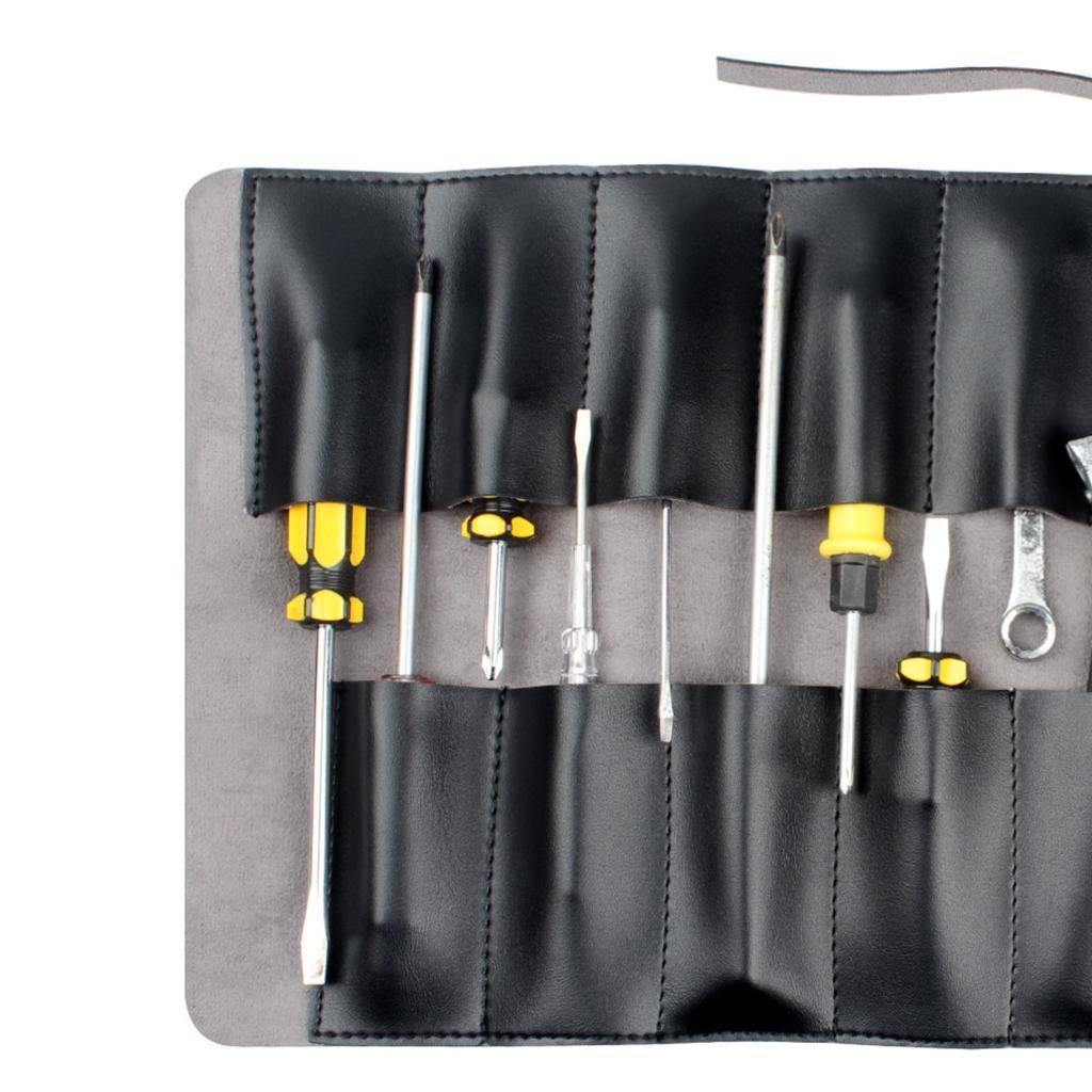 Hardware Tool Roll Plier Screwdriver Storage Case Pouch Bag Pocket