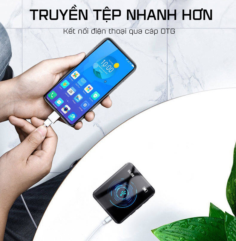 Máy Nghe Nhạc MP3 Ruizu M4 Bộ Nhớ Trong 16Gb - Màn Hình Cảm Ứng 1.8 Inch - Kết Nối Bluetooth 4.0 - Hàng Chính Hãng