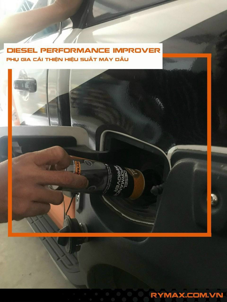 Phụ gia cải tiến hiệu suất máy dầu Rymax Diesel Performance Improver - Chai 250ml