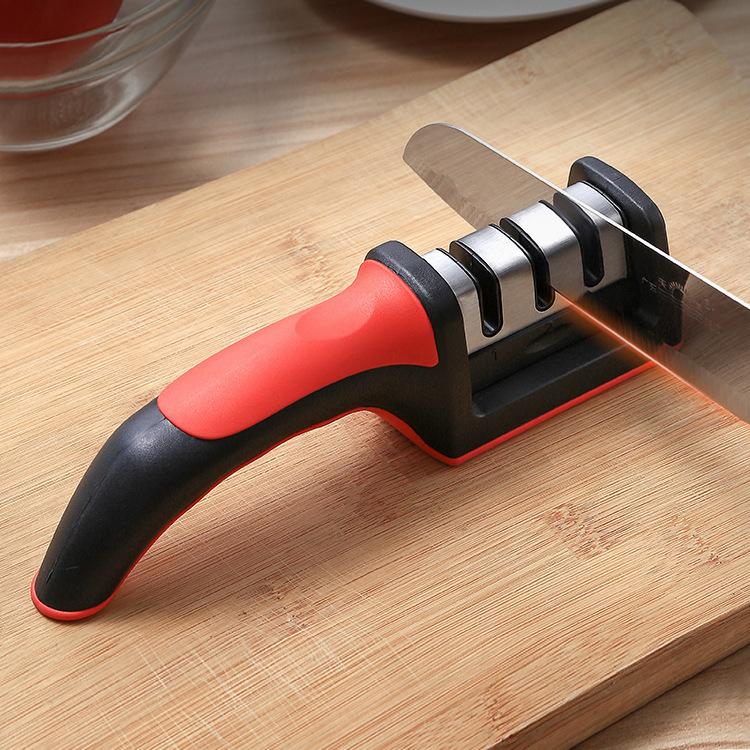 Dụng cụ mài dao 3 lưỡi tiện dụng cho nhà bếp