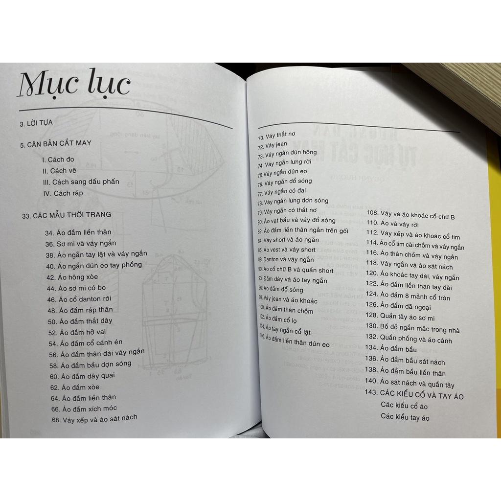 Sách cắt may, tự học may đồ: Đam mê may đồ và muốn tự tay thiết kế những chiếc áo, váy độc đáo? Hãy xem qua hình ảnh của sách cắt may, tự học may đồ này. Chắc chắn sẽ giúp bạn học hỏi được nhiều kinh nghiệm và trở thành một người thợ may giỏi.