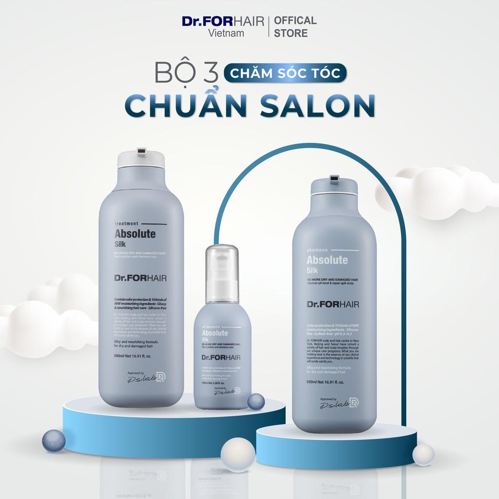 Bộ dầu gội đầu và dầu xả cho tóc nhuộm, giúp phục hồi hư tổn Dr.ForHair Absolute Silk 500ml