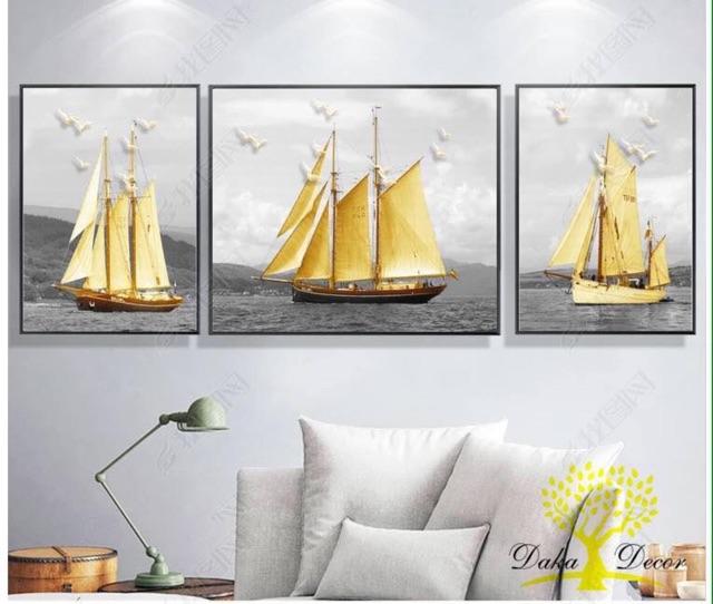 Tranh canvasdecor bộ 3 bức kt 40x60cm