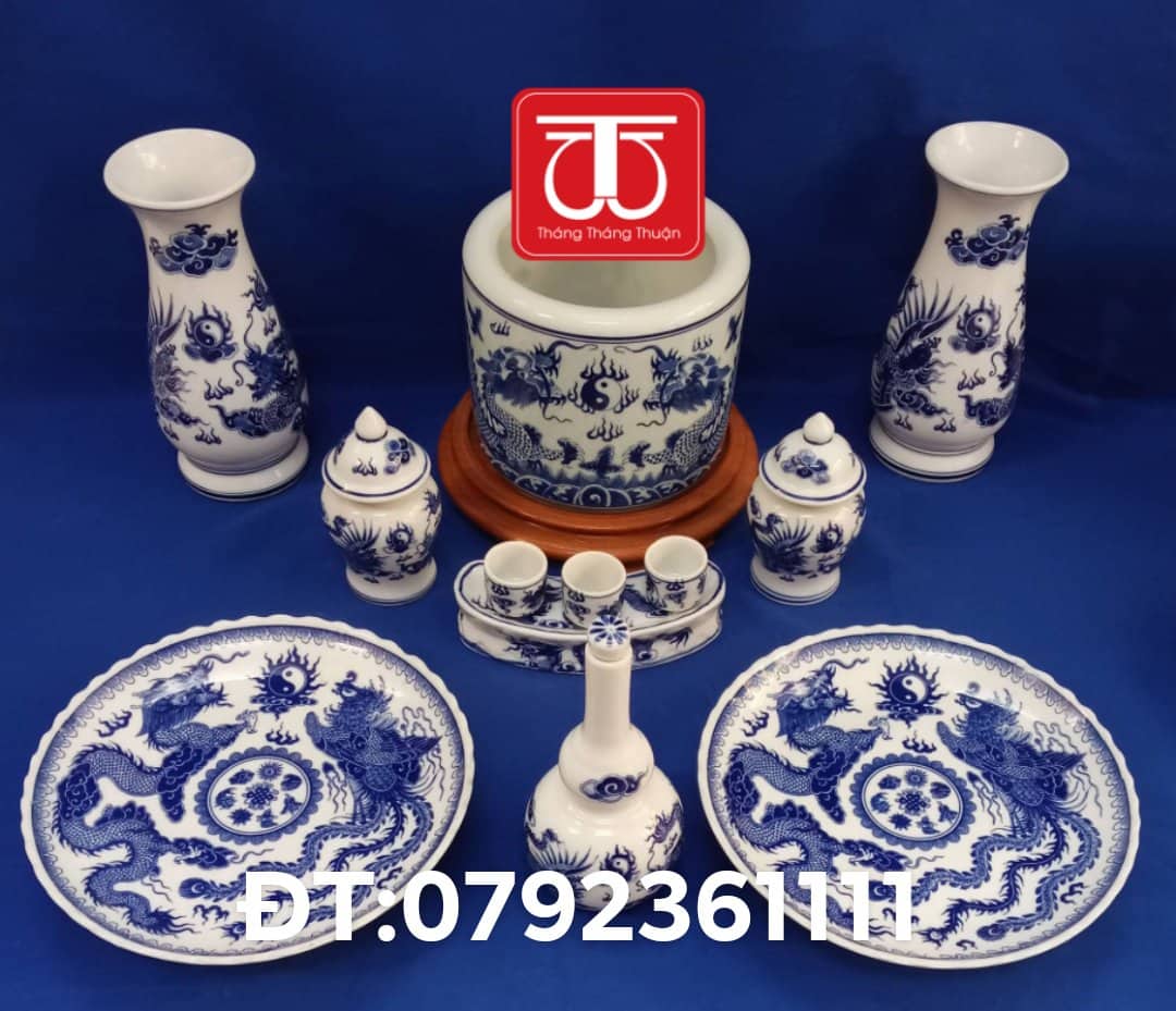 BỘ BÁT HƯƠNG VẼ RỒNG ĐẾ GỖ HƯƠNG
