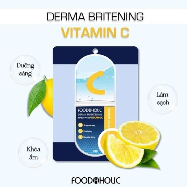 Mặt Nạ FOODAHOLIC Chiết Xuất Vitamin C Dưỡng Sáng Da 23g - Sản Phẩm Chính Hãng Tại Zitore
