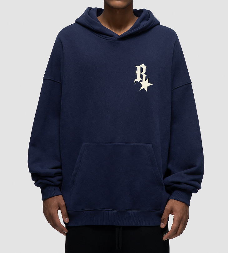 Áo hoodie unisex form rộng chữ R+Sao dài tay OneZ nỉ bông hàn quốc đẹp ,mềm mịn local brand nam nữ có mũ 2 lớp dày