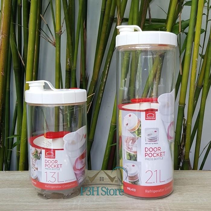 Hũ muối dưa cà có lưới chèn Lock&Lock hộp bảo quản thực phẩm dung tích 1.3L INL412 2.1L INL413