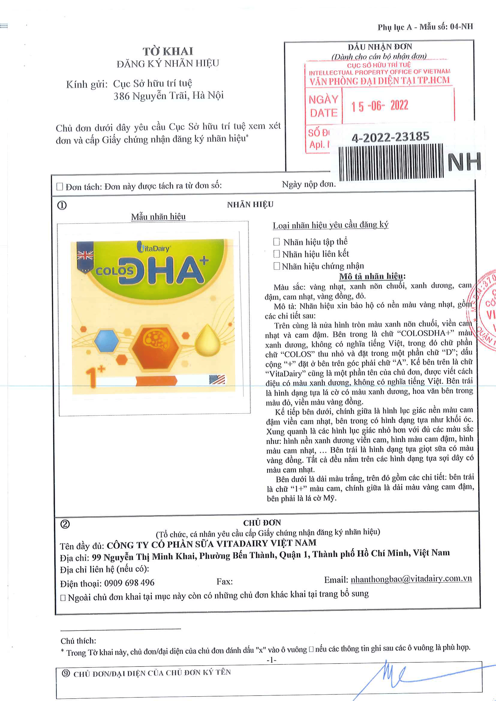 Sữa bột Colos DHA+ 1+ / hộp 400g