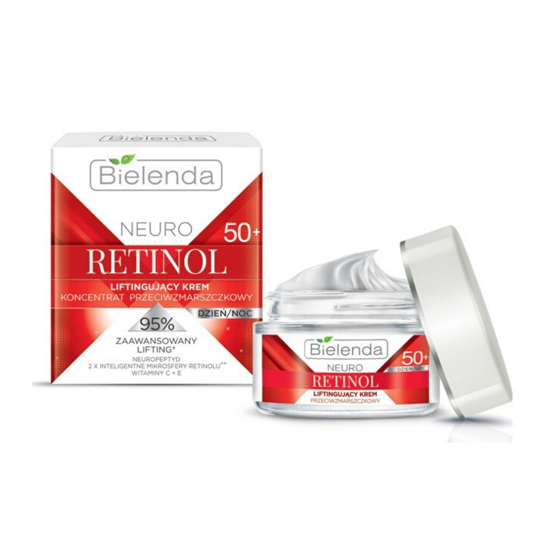 Kem dưỡng ẩm chống lão hóa Bielenda Neuro Retinol Advanced Hydrating Moisturizer Day/Night 50+ - 50ml