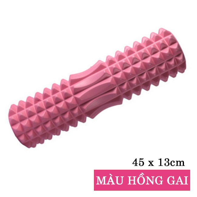 Bộ con lăn cột sống Foarm Roller 45*13 cm và thản yoga TPE 6mm.Ống lăn massage giãn cơ yoga, gym