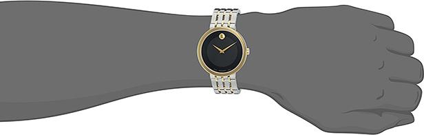 Đồng Hồ Nam Dây Kim Loại Movado 0607058 (39mm) - Mặt Đen