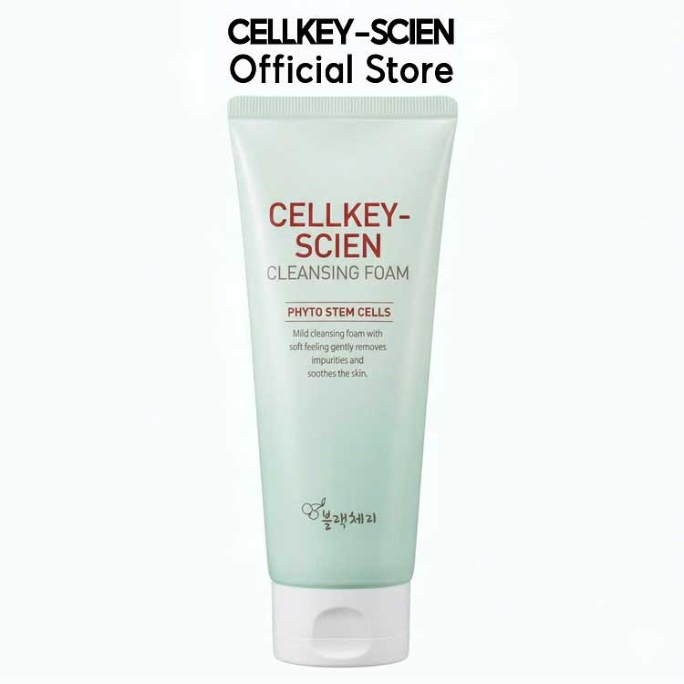 Sữa Rửa Mặt Tế Bào Gốc Trà Xanh, Tạo Bọt, Làm Sạch Sâu Kiềm Dầu, Dưỡng Ẩm Sáng Da Dầu Mụn Nhạy Cảm Cellkey-Scien Cleansing Foam Phyto Stem Cells 150ml