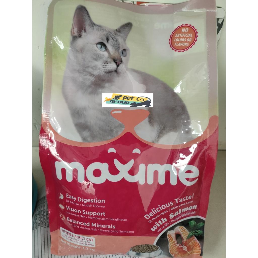 THỨC ĂN HẠT CHO MÈO MỌI LỨA TUỔI VỊ CÁ NGỪ/CÁ HỒI 1.2KG - MAXIME