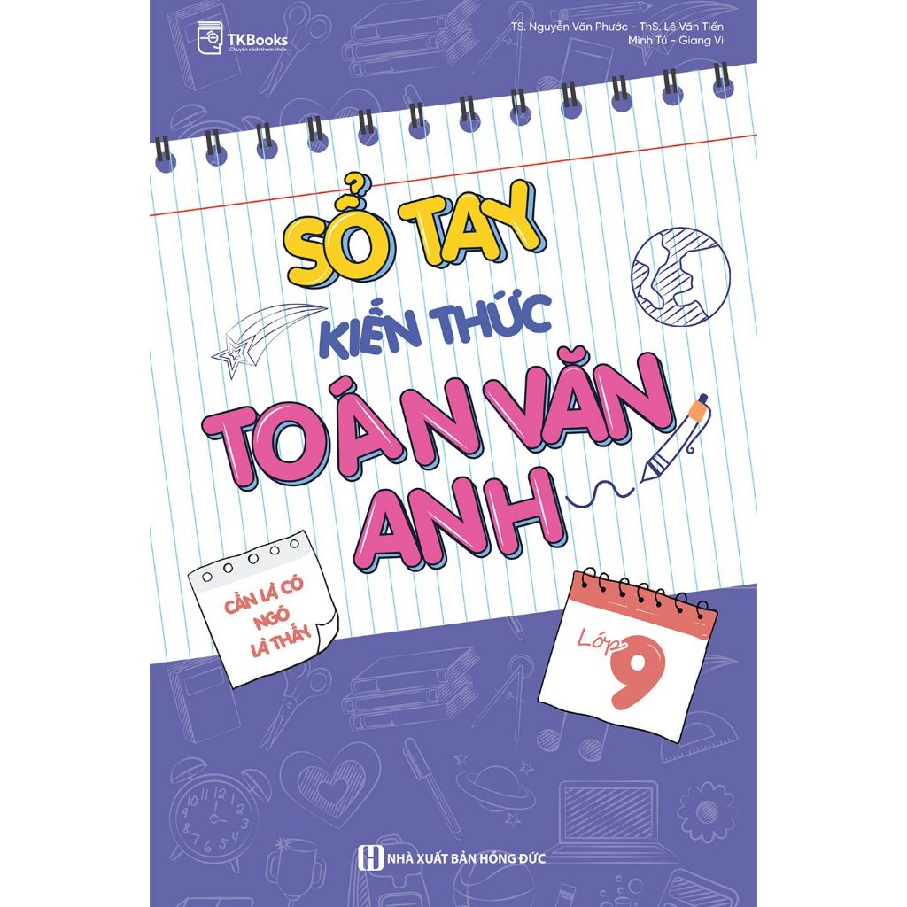 Sách - Sổ tay kiến thức Toán - Văn – Anh Lớp 9