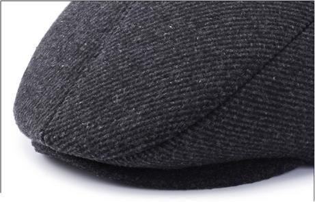 Mũ nồi / Nón Beret nam trung niên trơn thu đông – thiết kế che được tai và gáy