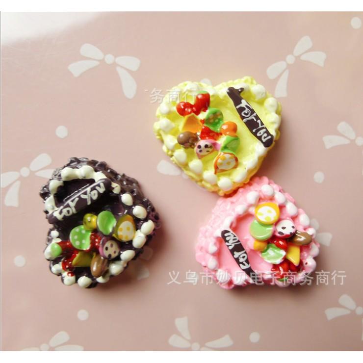 Chuyên Charm * Charm mô hình bánh kem sinh nhật, lễ kỉ niệm cho các bạn trang trí nhà búp bê, vỏ ốp điện thoại, DIY
