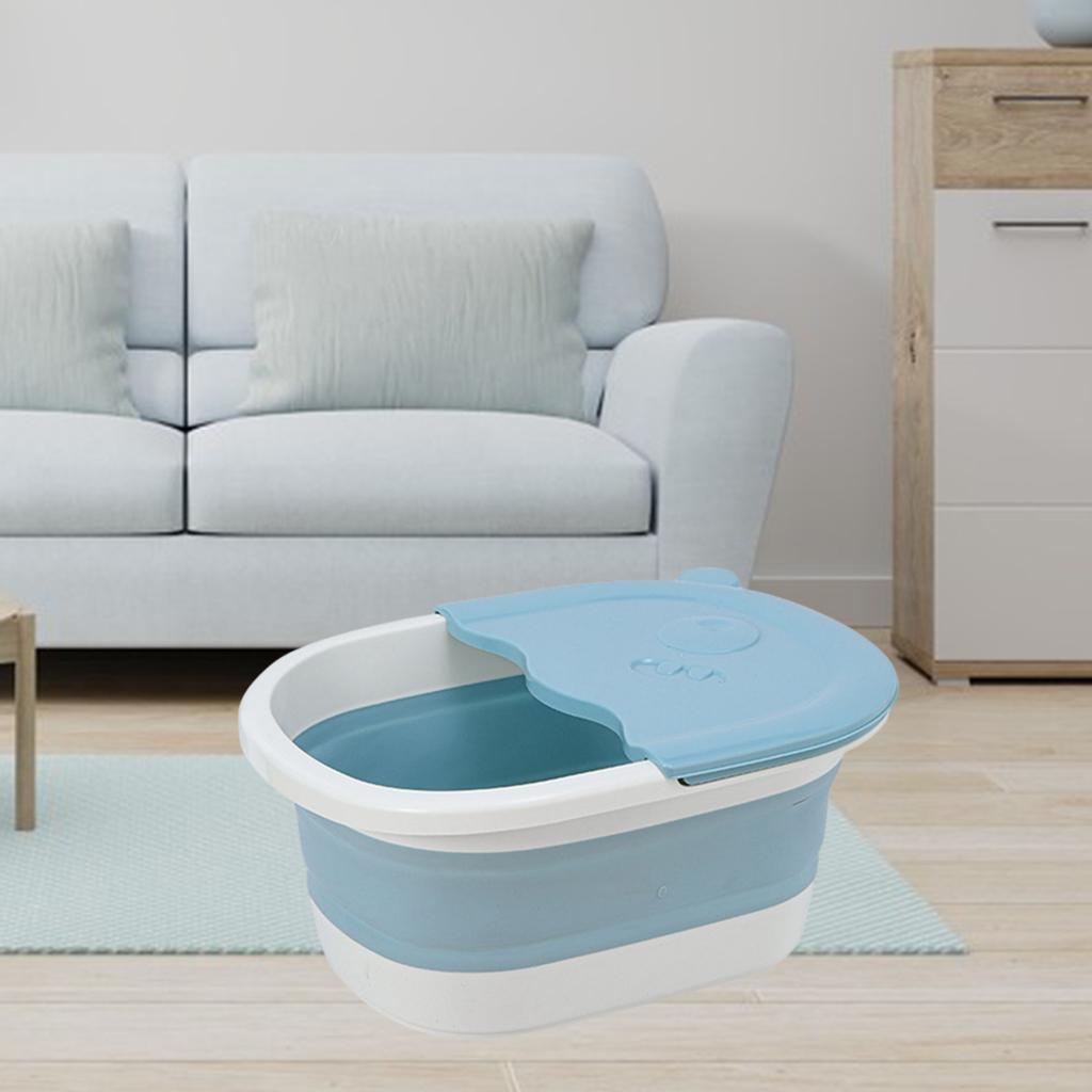 Folding Foot Basin with Pebble Massage Feet Soaker Massage Tubfoot Care