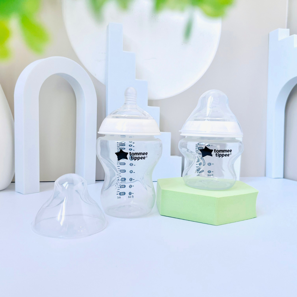 Bình Sữa Ty Siêu Mềm Tự nhiên Tommee Tippee Natural Start 260ml, Núm Ty Của Bình 3-6 Tháng