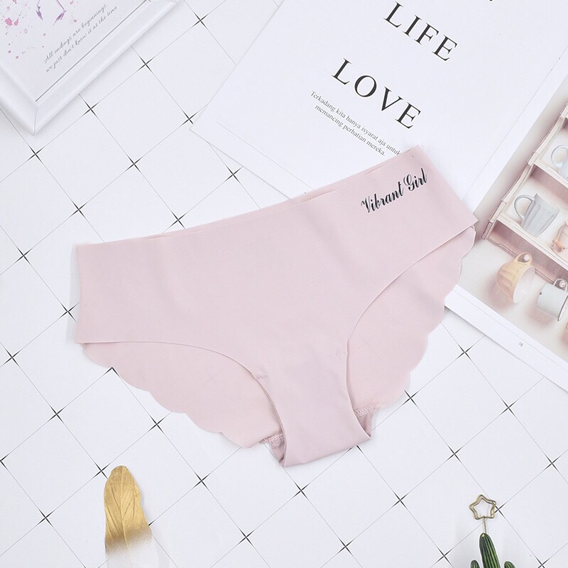 Combo 10 Quần Lót Nữ Đúc Su Viền Sóng Không Đường May Vibrant Girl -LN034