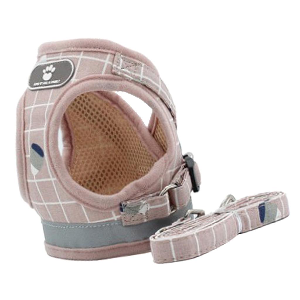 2x Breathable Dog Harness Vest Pet Harness For Small Medium Puppy Cats