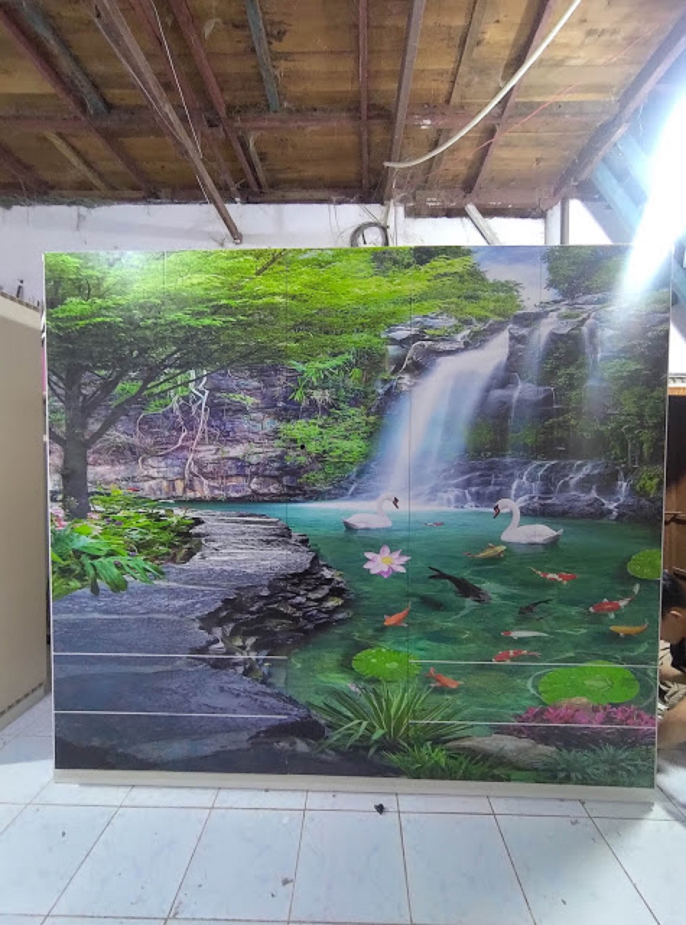 Tủ Nhựa Đài Loan 5 Cánh In 3D 337