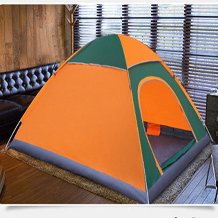 Lều Cắm Trại Lều Du Lịch Phượt Dã Ngoại Tự Bung Gấp Gọn Tiện Ích Chống Nước Chống Muỗi  4-6 Người ( 2 x 2 x 1.35 m)- Hàng Chính Hãng MINIIN