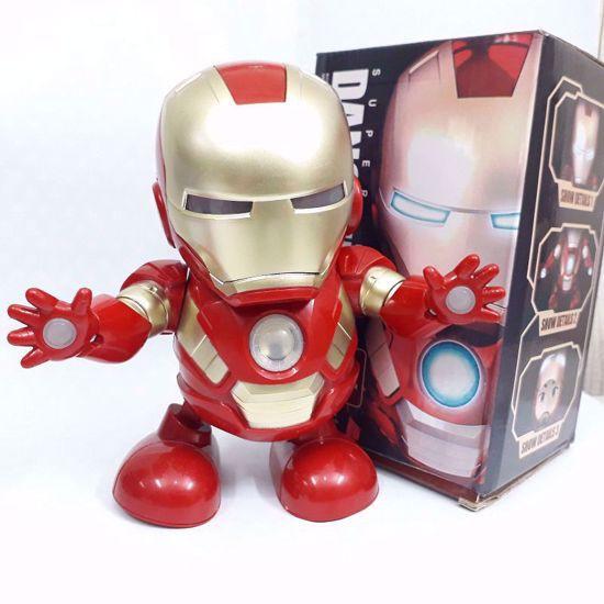 Robot iron man biết nhảy có đèn