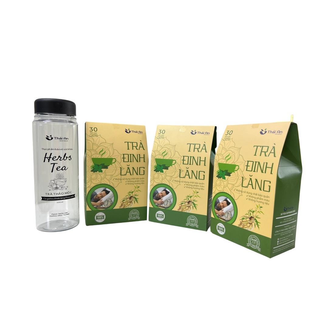 Trà Đinh Lăng Thái An - Trà Túi Lọc Thảo Mộc Hỗ Trợ Sức Khỏe An Thần Giảm Stress - Thái An Herbs Natural