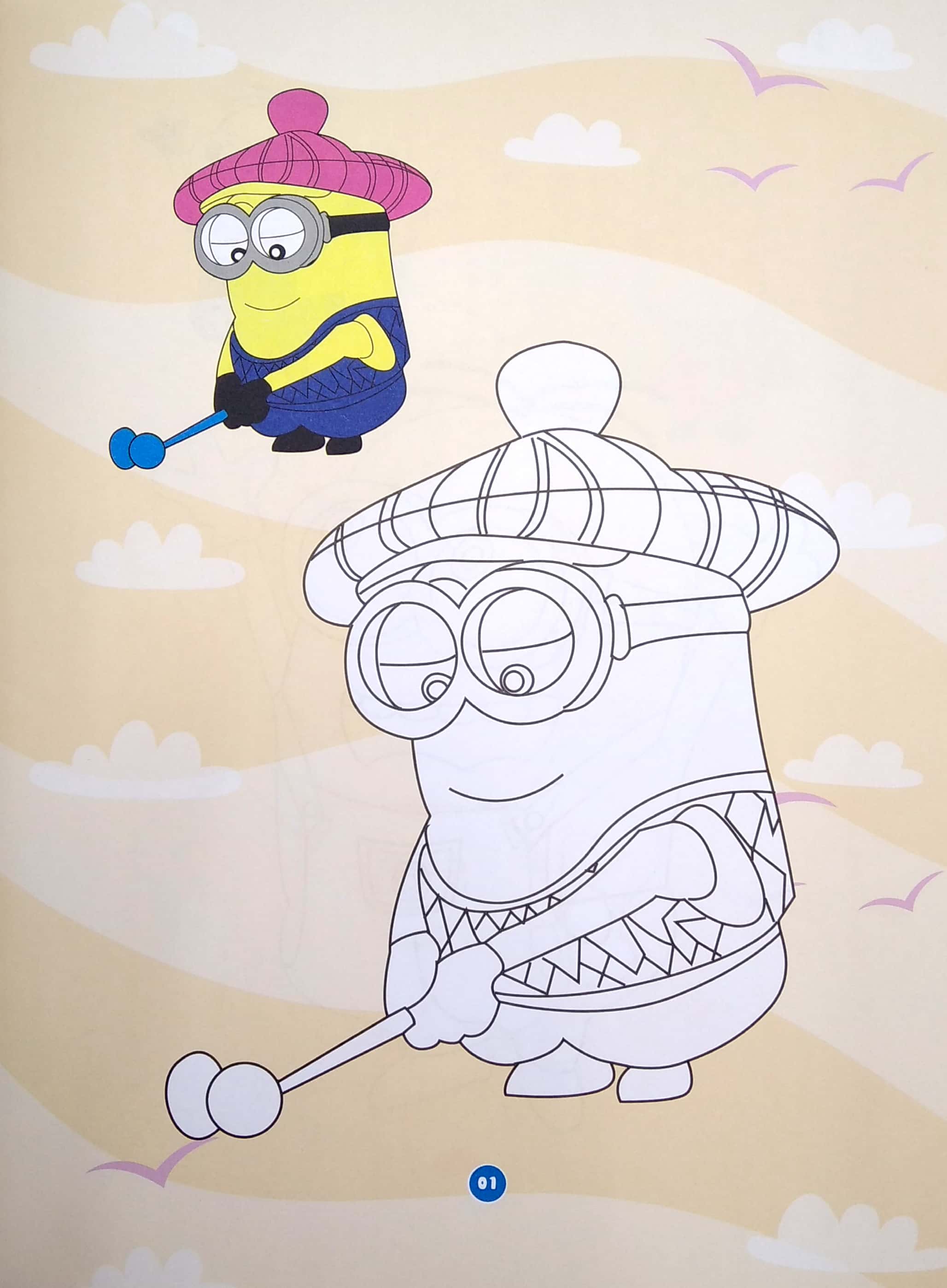 Combo Bé Tô Màu - Mùa Hè Của Minion _ABB