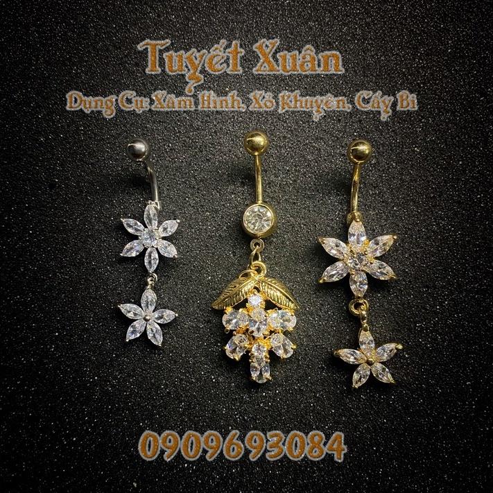 Khuyên rốn cá tính sang trọng chất liệu thép y tế- GRKRBH09