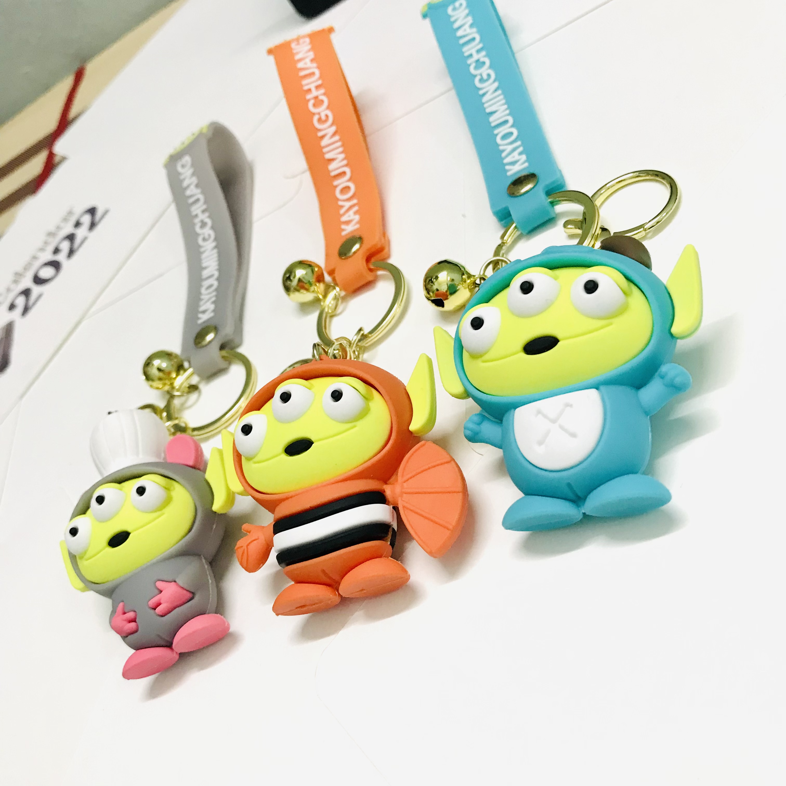 Móc khóa quái vật 3 mắt đáng yêu
