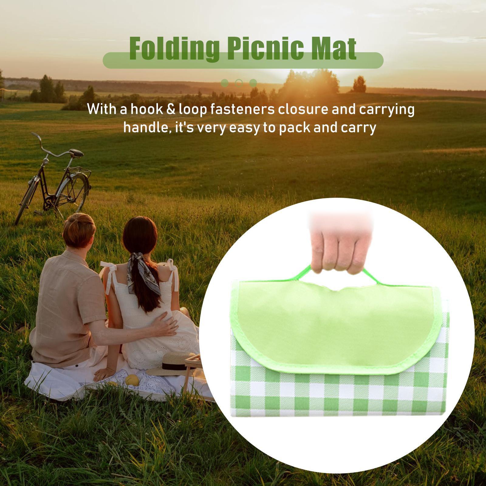 Chăn đi dã ngoại ngoài trời không thấm nước Sandproof Garden Garden có tay cầm dễ dàng xếp gọn