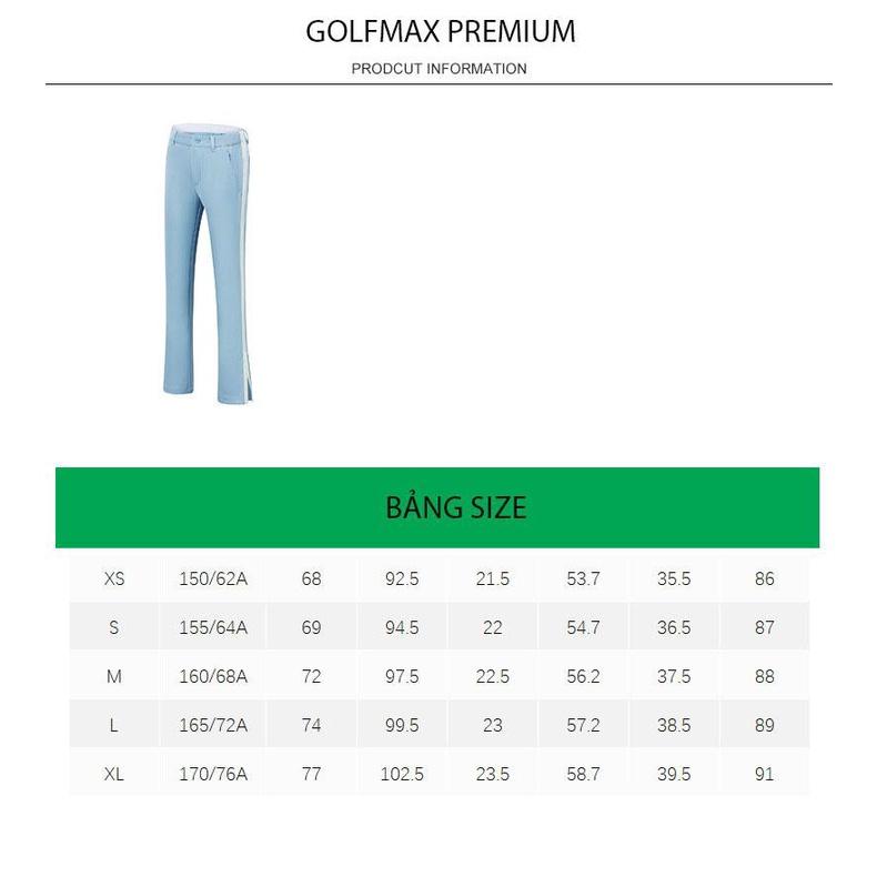 Quần dài nữ đánh Golf chính hãng TYDJ - KUZ828 - Chất liệu sợi Sợi polyester + Spandex cao cấp, bền đẹp