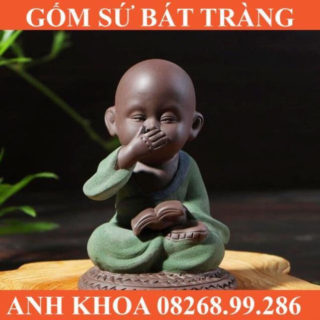 Tượng 3 không (không nghe,không thấy,không nói) - Gốm sứ Bát Tràng Anh Khoa