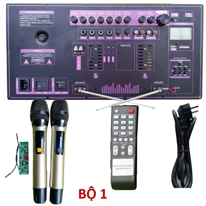 Mạch loa kéo Reverb 2 kênh kèm micro, mạch loa kéo kèm micro