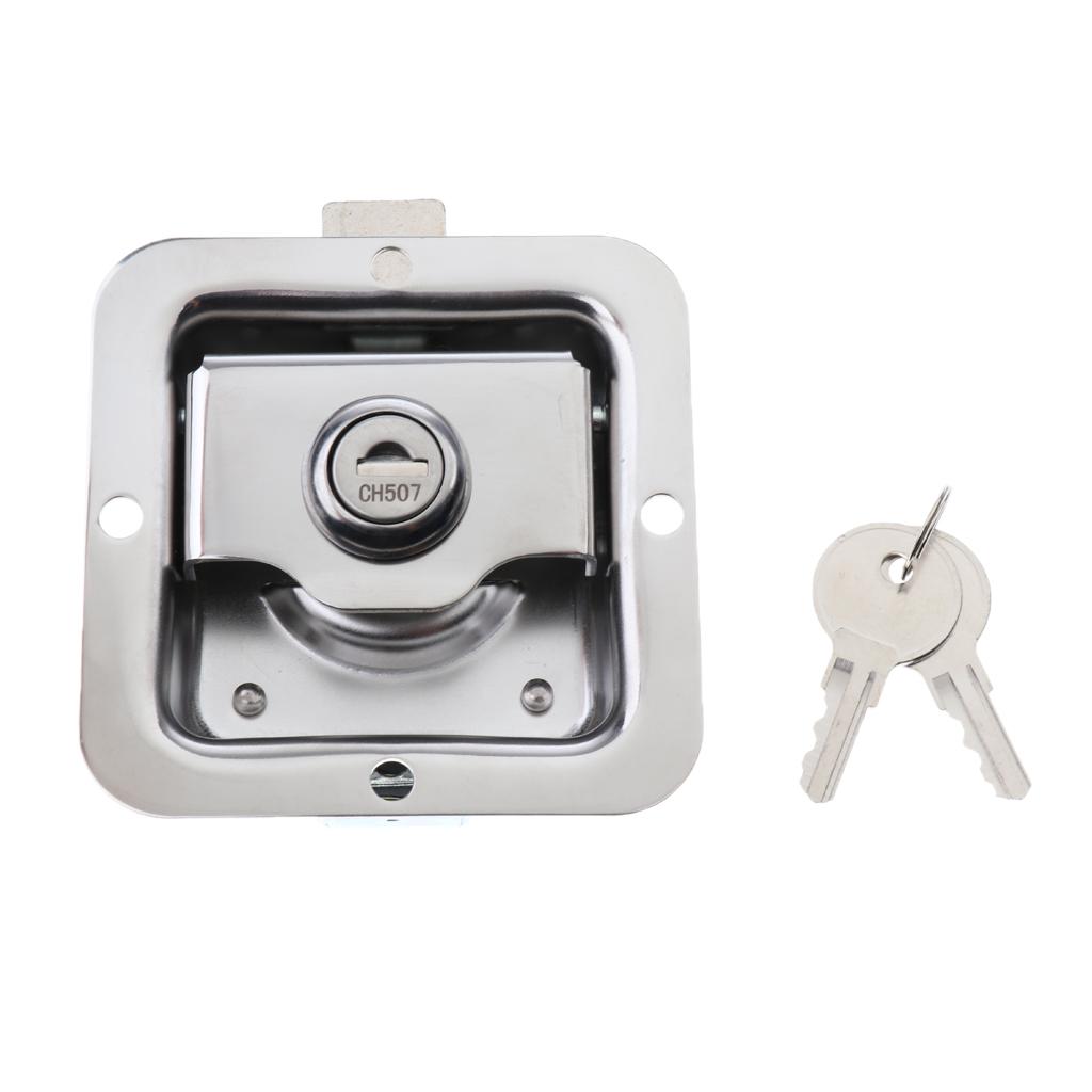 High Quality Stainless Folding Toolbox Kit Lock Car Truck Trailer Camp